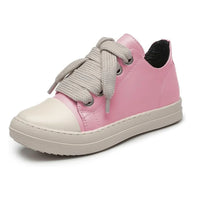 Men's Coarse Shoelaces, Low Cut Flat Bottom Casual Shoes, Minimalist College Style Sports Shoes - Pink / 39 / United States