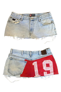 y2k mini sexy loose casual women's skirt printed skirt applique denim gothic street hip hop hoparajuku retro high waist - 2 / M