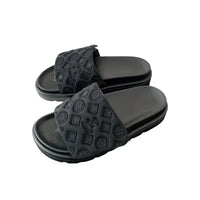 Ladies Magic Sticker Flat Slippers Summer New Designer Luxury Sandals for Women Elegant Home Flat Slippers Zapatos De Mujer - A / 36-37